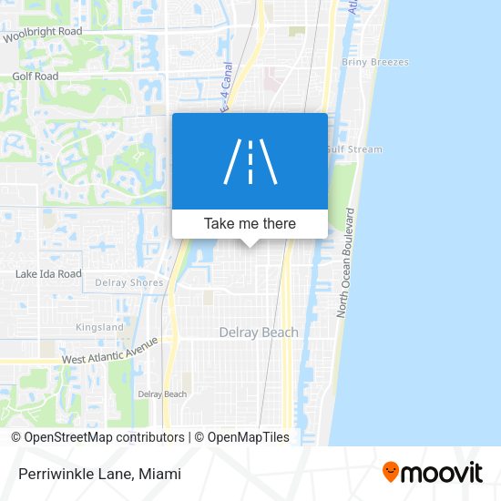 Mapa de Perriwinkle Lane