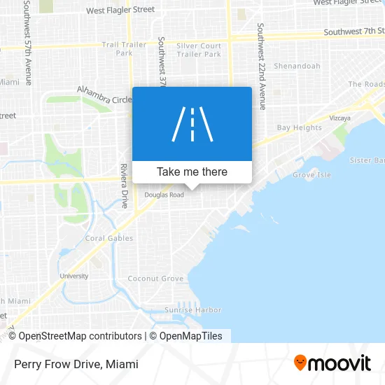 Perry Frow Drive map