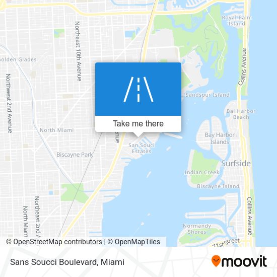 Mapa de Sans Soucci Boulevard