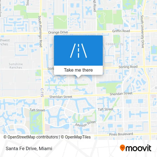 Santa Fe Drive map