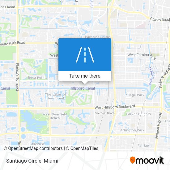 Mapa de Santiago Circle