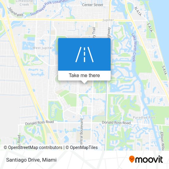 Mapa de Santiago Drive