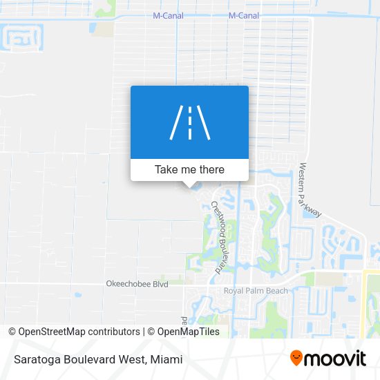 Saratoga Boulevard West map