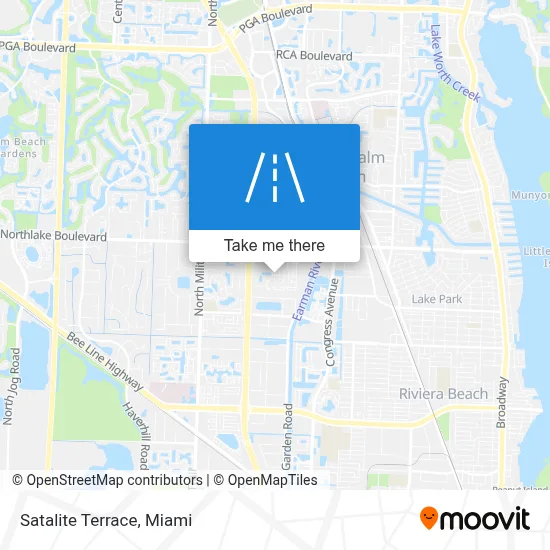 Satalite Terrace map