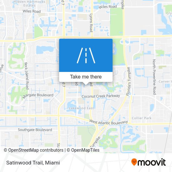 Mapa de Satinwood Trail