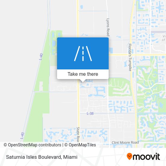 Saturnia Isles Boulevard map