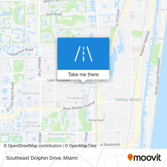 Southeast Dolphin Drive map