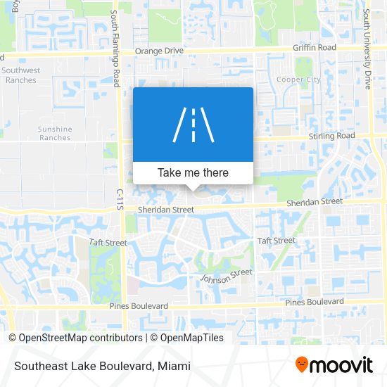 Southeast Lake Boulevard map