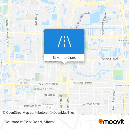 Southeast Park Road map