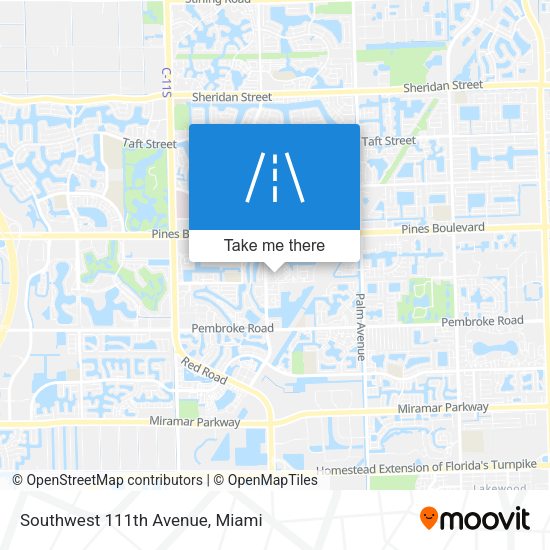 Mapa de Southwest  111th Avenue