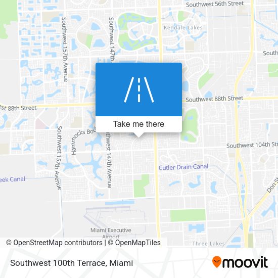 Mapa de Southwest 100th Terrace