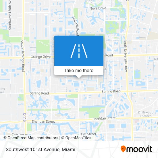 Mapa de Southwest 101st Avenue