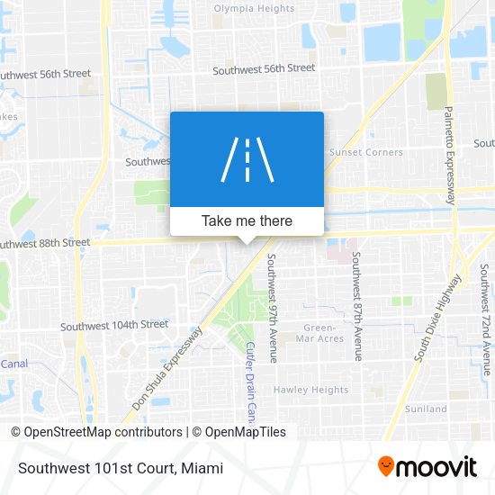 Southwest 101st Court map