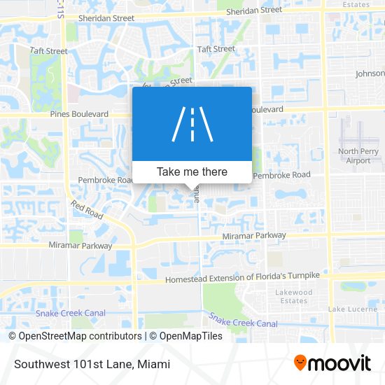 Southwest 101st Lane map