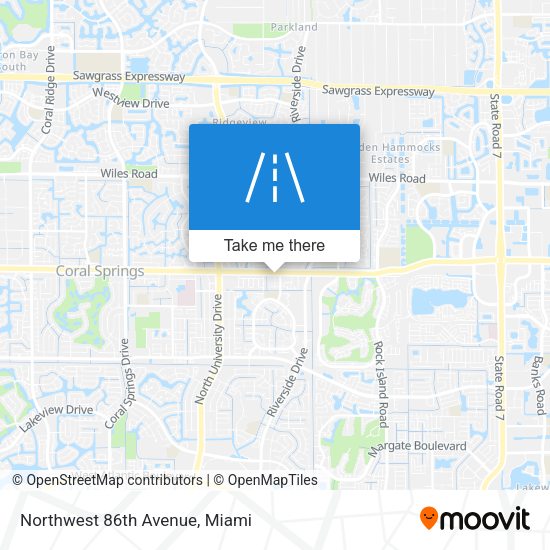 Northwest 86th Avenue map
