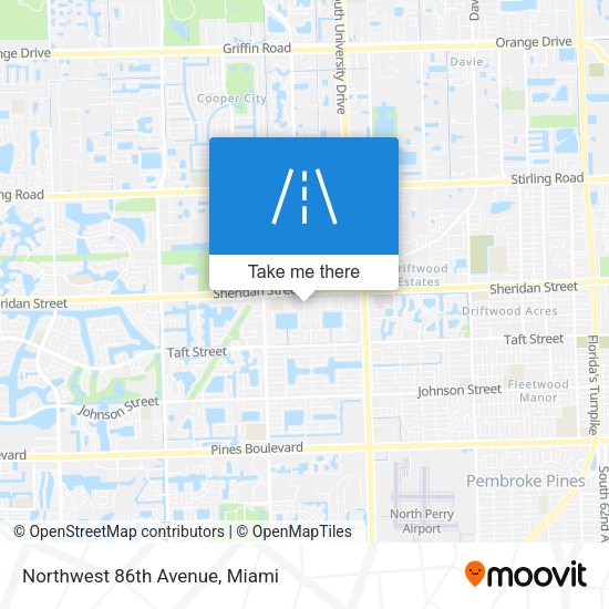 Northwest 86th Avenue map