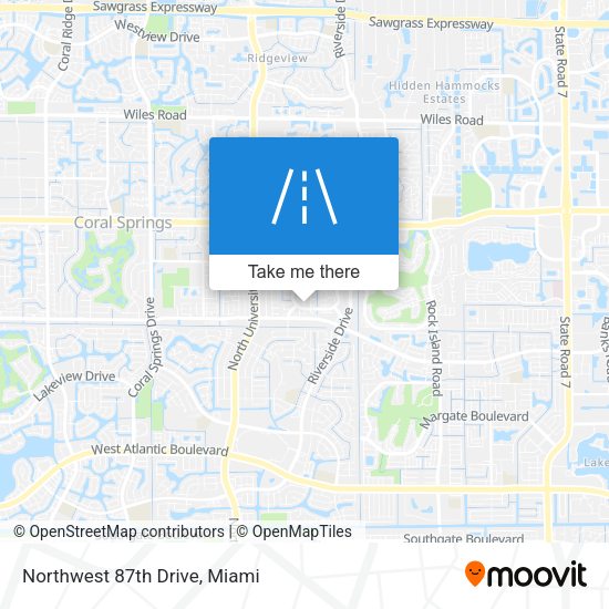 Mapa de Northwest 87th Drive