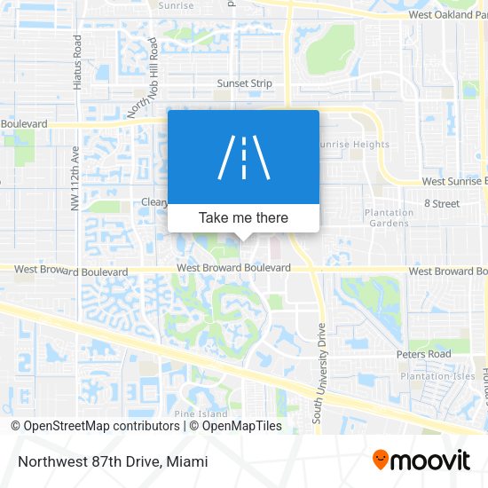 Northwest 87th Drive map