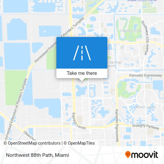 Mapa de Northwest 88th Path