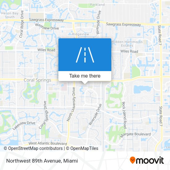 Northwest 89th Avenue map