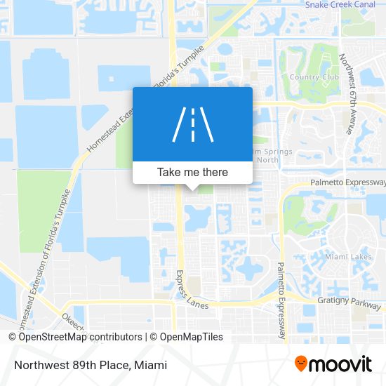 Mapa de Northwest 89th Place