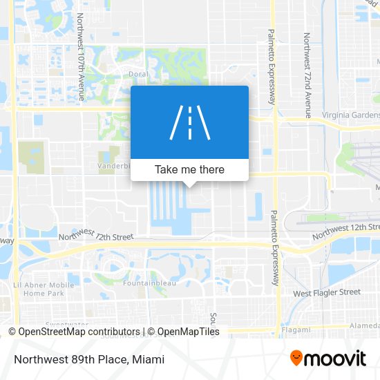 Mapa de Northwest 89th Place