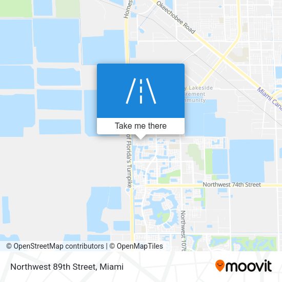 Mapa de Northwest 89th Street