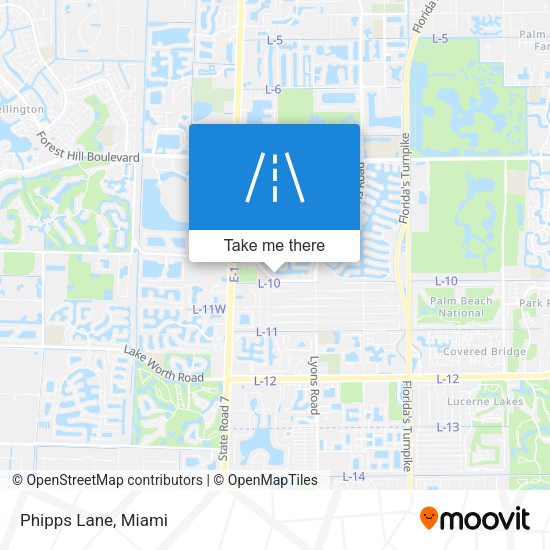 Mapa de Phipps Lane