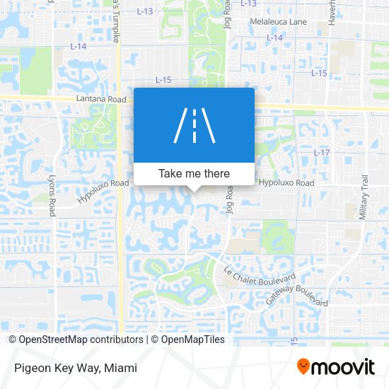 Mapa de Pigeon Key Way