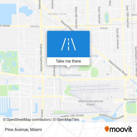 Mapa de Pine Avenue