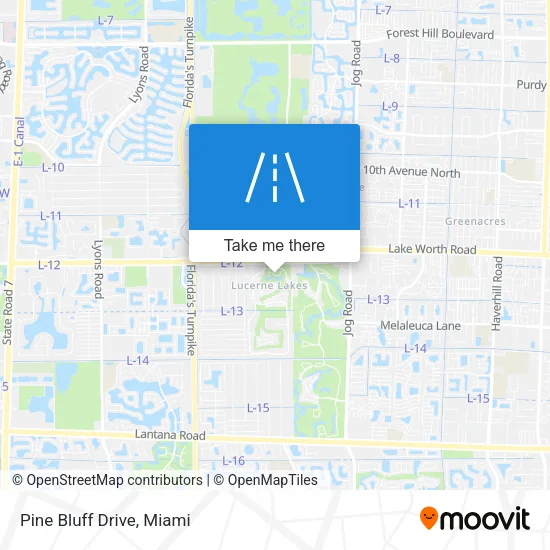 Pine Bluff Drive map