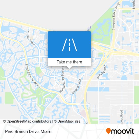 Mapa de Pine Branch Drive