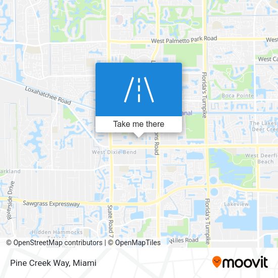 Mapa de Pine Creek Way