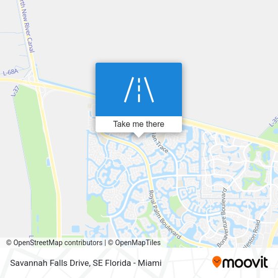 Mapa de Savannah Falls Drive