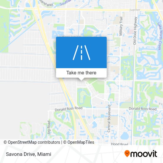 Mapa de Savona Drive