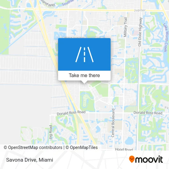Savona Drive map
