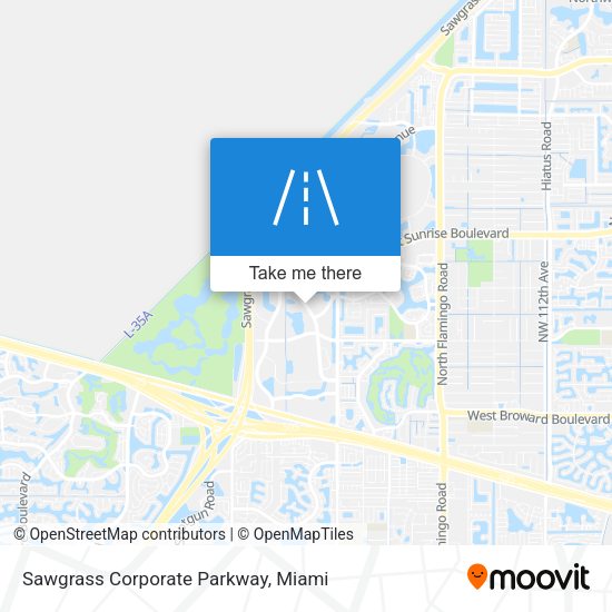 Sawgrass Corporate Parkway map
