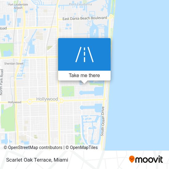 Scarlet Oak Terrace map