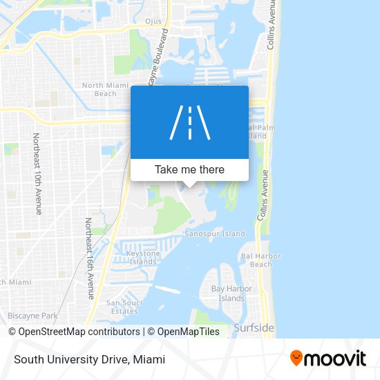 Mapa de South University Drive