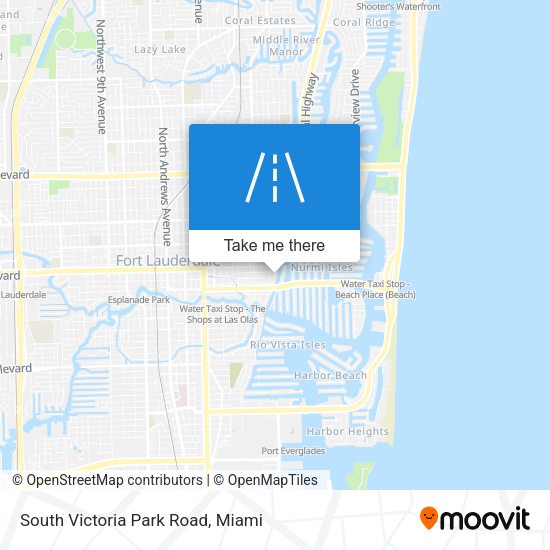 South Victoria Park Road map