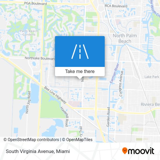 South Virginia Avenue map