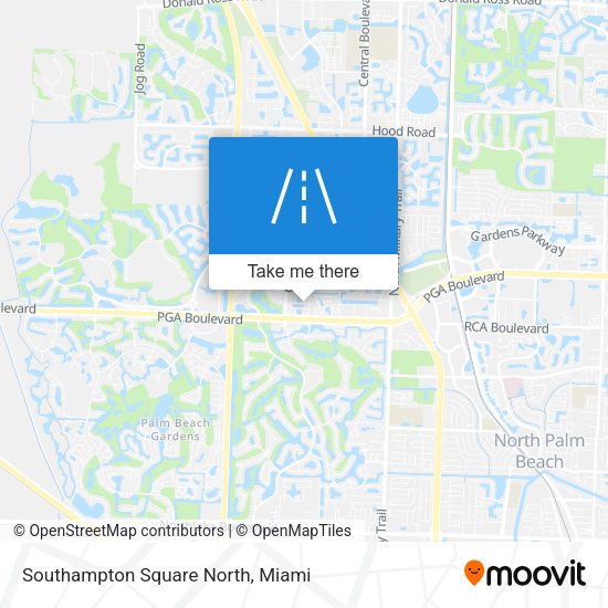 Mapa de Southampton Square North