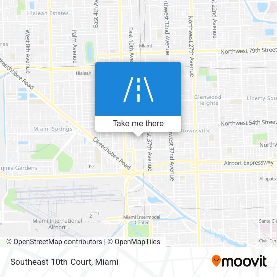 Southeast 10th Court map