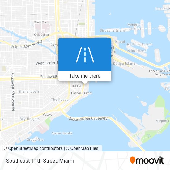 Mapa de Southeast 11th Street