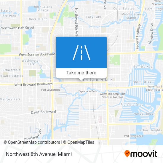 Mapa de Northwest 8th Avenue