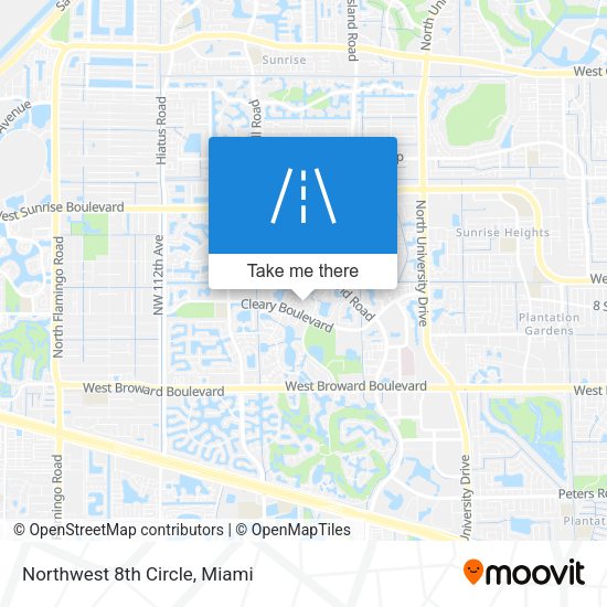 Mapa de Northwest 8th Circle