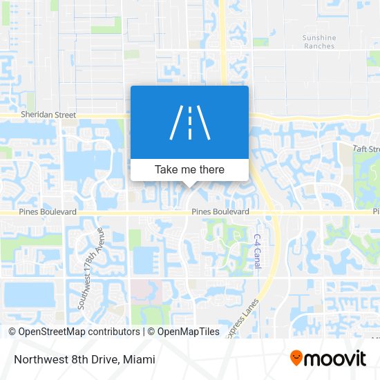 Mapa de Northwest 8th Drive