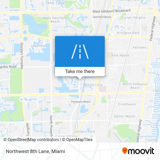 Mapa de Northwest 8th Lane
