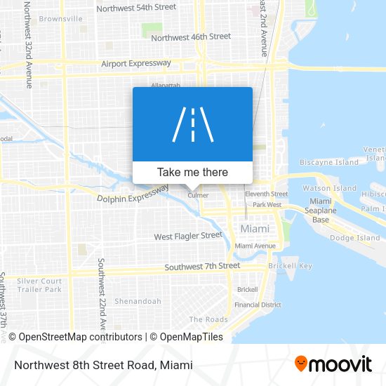Northwest 8th Street Road map