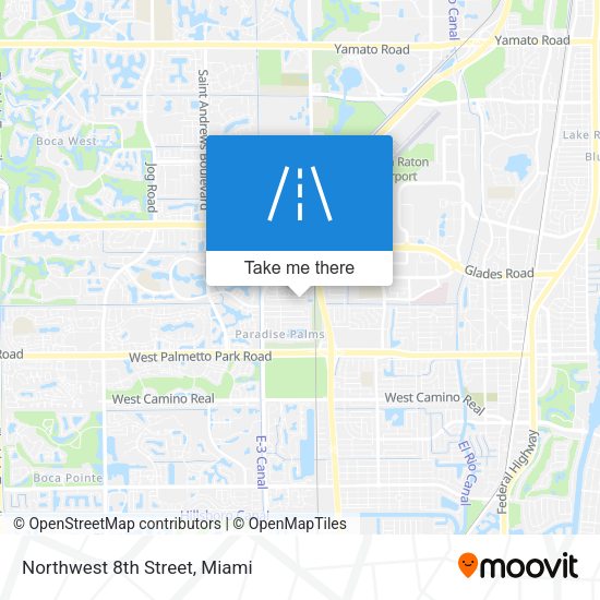 Mapa de Northwest 8th Street